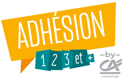 Logo Adhsion 1, 2, 3 et + - Crdit Agricole du Finistre